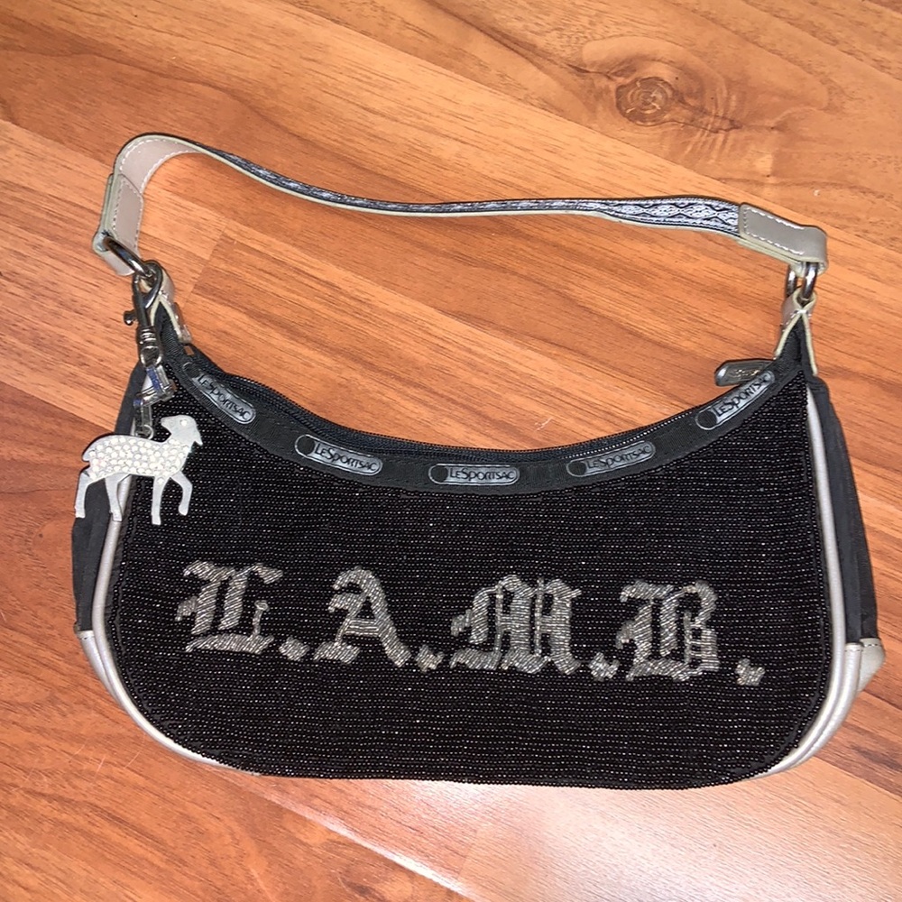 L.A.M.B. x LeSportSac Beaded Purse - Picture 1 of 8